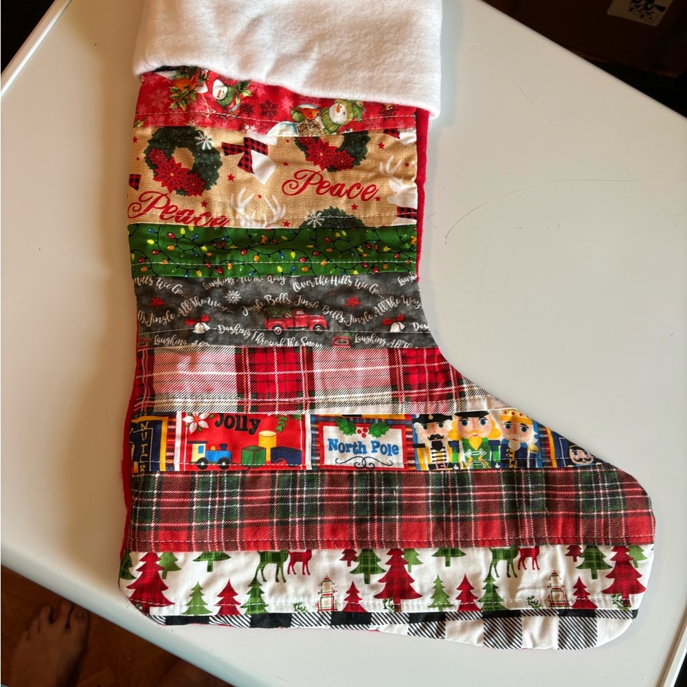 Christmas Stocking -quilted and lined
